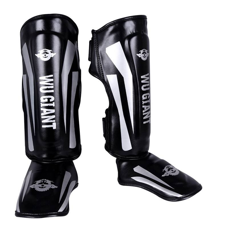 Professional Muay Thai Shin Guards With Instep Protection – High-Density Foam Padding For Kickboxing, MMA, And Martial Arts Training_voghion.com