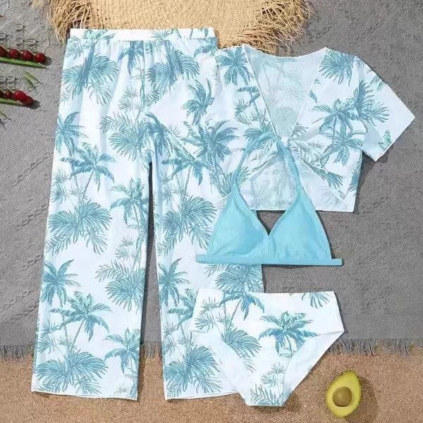 Nuovo costume da bagno bikini a tre pezzi per bambina grande_voghion.com