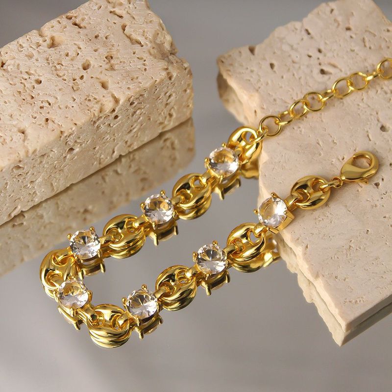 Nuovo braccialetto alla moda con naso di maiale in zircone 2023 per donna, design di nicchia di lusso leggero, gioielli unici di alta gamma per autunno inverno_voghion.com