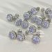 Special Lavender Color Sparkling Small Light Bulb Full Diamond Ear Bone Stud 316L Titanium Steel Non-removable_voghion.com