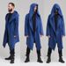 Autumn Oversize Mens Coat Long Sleeve Hooded Cloak Jacket Casual Solid Cardigan For Ultimate And Style Comfort_voghion.com