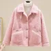 Lamb Fur Short Jacket Women's Hot Sale Of The Season New Autumn Winter Korean Style Integrated Particle Fleece Compact Size Vers_voghion.com