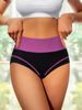 Unterwäsche & Nachtwäsche Kontrastfarbe Hohe Taille Sexy Unterwäsche Körperformung Bauch Slips Mode Sport Yoga_voghion.com