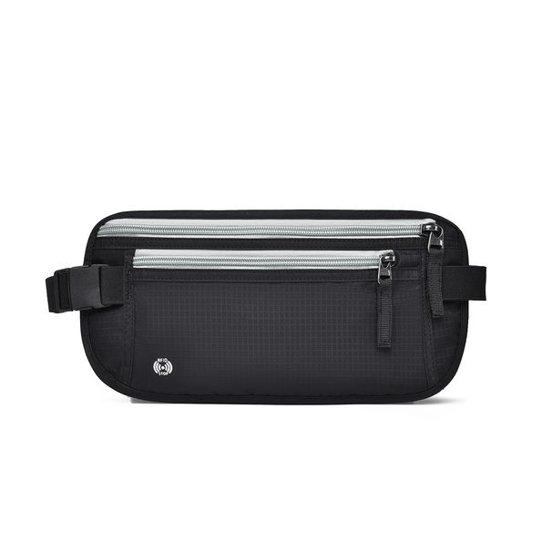 Passport Document Bag Close-fitting Invisible Waterproof Rfid Anti-theft Waist Bag Overseas Travel Money Bag Storage Bag_voghion.com