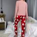 Autumn And Winter Comfortable Pajamas Set Women's Christmas Long-sleeved Trousers Two-piece Set_voghion.com