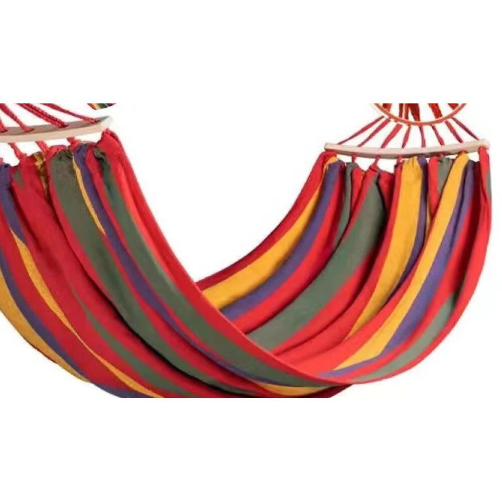 Anti-Tip Portable Camping Home Use Adult Outdoor Nap Children's Net Hammock Tied To Tree_voghion.com