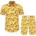 Unbeatable Quality New 3D Printed Minimalist Men's Shirt T-shirt Short Sleeved Shorts Beach Set_voghion.com