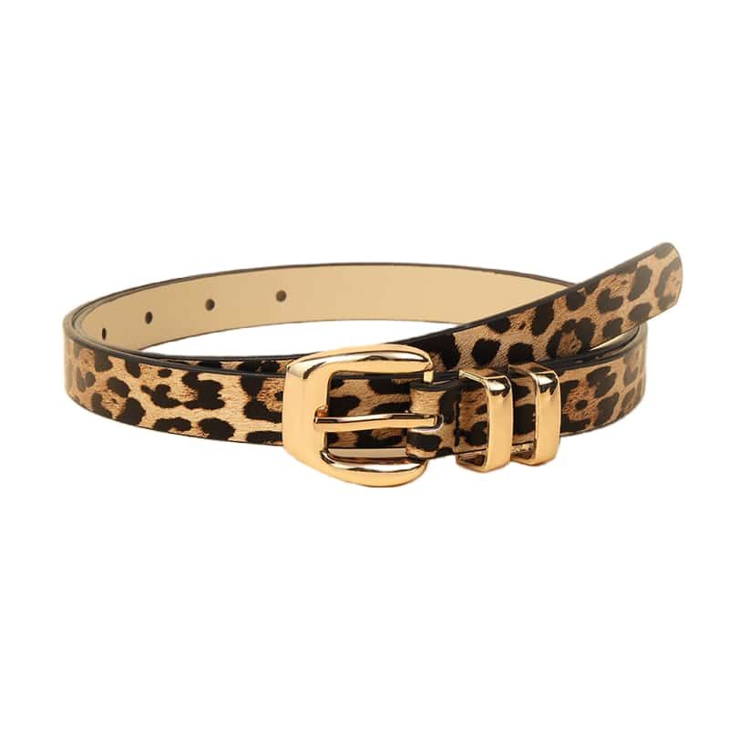 2025 Leopardenmuster Pu Damengürtel Trendy Casual Vielseitig Jeans Accessoires Gürtel Y2k Mädchen Schwarzes Leder Gold Dornschließe Bund_voghion.com
