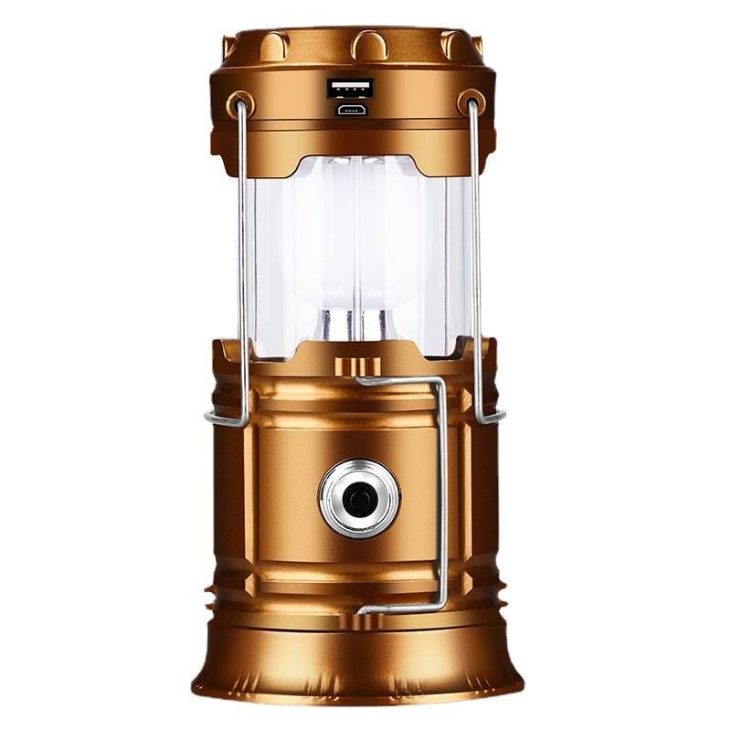 Solar Camping Light Multifunctional Portable Lantern Outdoor Emergency Tent Light Stall Camping Night Market Lighting_voghion.com
