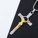 Collana con ciondolo a croce religiosa del 2026, lunga e versatile, in acciaio al titanio, con ciondolo hip-hop unico e degno di Instagram._voghion.com