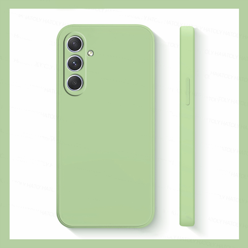 For Samsung Galaxy A54 5G Case Square Liquid Silicone Back Cover Sumsung A 14 24 34 54 A14 A24 A34 5G 2023 Shockproof Soft Cover_voghion.com