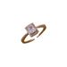 Korean Style Light Luxury Zircon Super Shiny INS Niche Design Square Diamond Minimalist Exquisite Adjustable Open Ring_voghion.com