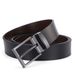 Men's Genuine Leather Belt - Two-Layer Cowhide With Pin Buckle, Durable & Scratch Resistant_voghion.com
