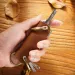 Leather Key Holder For Car Mens Keys Organizer Pocket Compact Keychain Case Cover EDC Smart Keyholder Keycase 250206_voghion.com