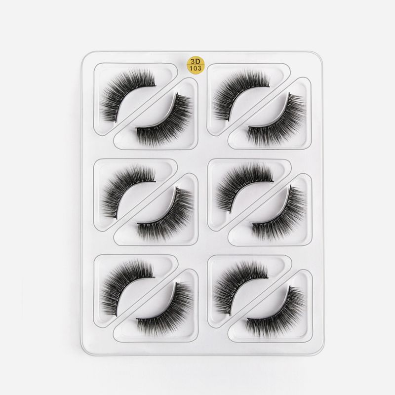 MAGEFY 6 Pairs Of 3D Dense Natural Realistic False Makeup Tools Magnet Eyelashes_voghion.com