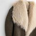 TAOP&ZA Women's Faux Fur Bomber Jacket With Pocket Accents, Long Sleeve Lapel Coat For Elegant Casual Wear_voghion.com