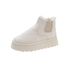 Women's Snow 2024 New Comfortable Thick Sole Fleece Lined Warm Lazy Slip-On Short For Women Shoes Student Cotton Boots_voghion.com