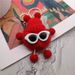 Dumb Small Coal Ball Plush Pendant Car Key Chain Pendant Cartoon Pendant Net Red Bag Plush Pendant_voghion.com