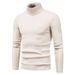 Maglione inferiore slim fit a collo alto in maglieria coreana da uomo nuovo autunno_voghion.com