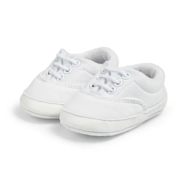 Bebek Kanvas Yürümeye Başlayan Çocuklar Erkek Kız Spor Ayakkabılar Yenidoğanlar Bağcıklı Kaymaz Spor İlk Yürüteçler cutefeet Bebek Beşik Ayakkabıları_voghion.com