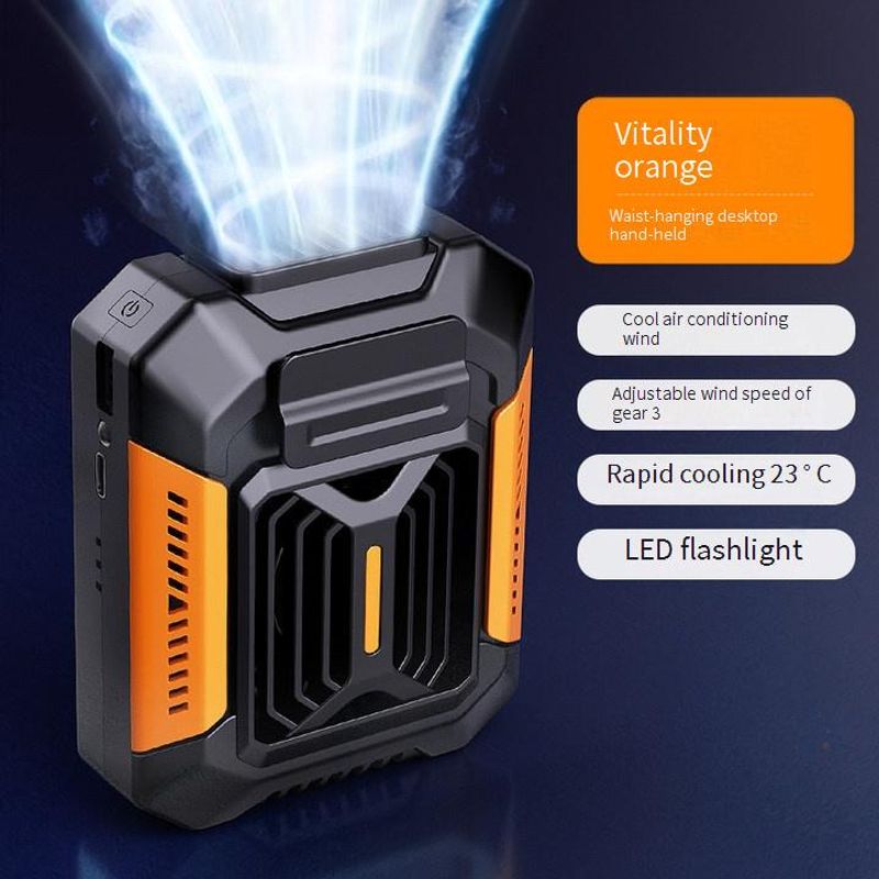 Ventiladores decorativos, manos libres, con clip, recargables por USB, mini ventiladores portátiles para exteriores y oficinas, ajustables 360° con 3 velocidades._voghion.com