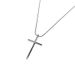 Titanium steel non fading snake bone cross long chain necklace hoodie jacket casual accessories versatile and minimalist_voghion.com