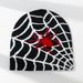 Spiderweb Knit Beanie – Trendy Jacquard Winter Hat With Unique Web Design, Stretchy Acrylic Unisex Cold Weather Cap Jacquard Cold Hat_voghion.com