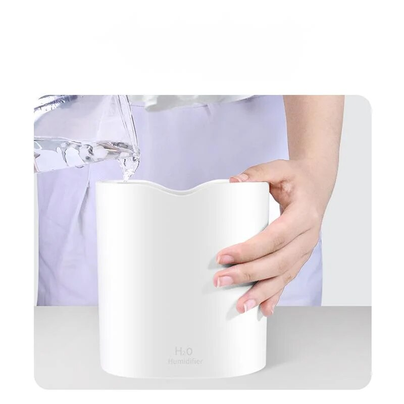 ACZT Quality Goods 2.2L Dual Mist Humidifier - USB Powered Air Purifier With Silent Operation_voghion.com