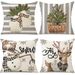 Christmas Creative Snowman Elk Linen Pillow Cover Home Decoration Sofa Cushion Cover_voghion.com