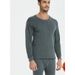 Chaolun Thermal Underwear Plus Size Men's Long Johns Crew Neck Slim Fit Fleece Lined Hot Sale_voghion.com