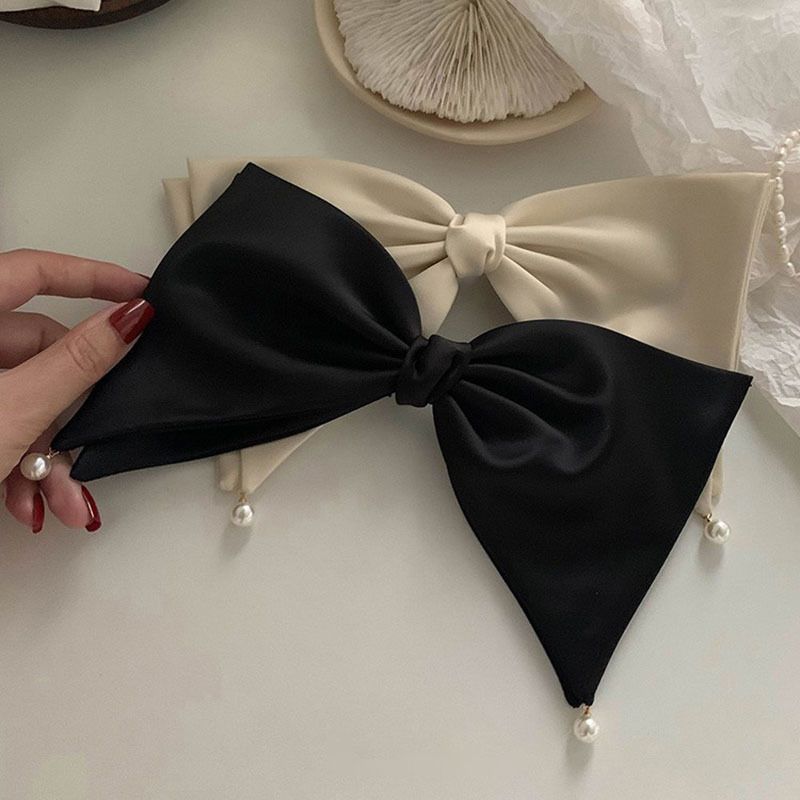 Alltag ~ Strukturierter großer Haarschmuck für Damen mit Schleifen für den Hinterkopf, seitlichen Haarspangen und neuen Top-Haaraccessoires_voghion.com