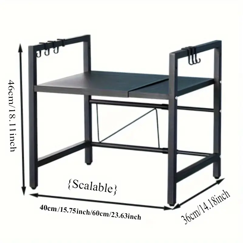 Dites adieu au désordre, rangez facilement vos affaires et créez un espace ordonné. Grâce à ce support de rangement rétractable, tout est à portée de main._voghion.com