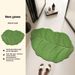 Fast-Absorbing Diatomite Bath Mat - Non-Slip Green Leaf Design For Bathroom & Entryway_voghion.com
