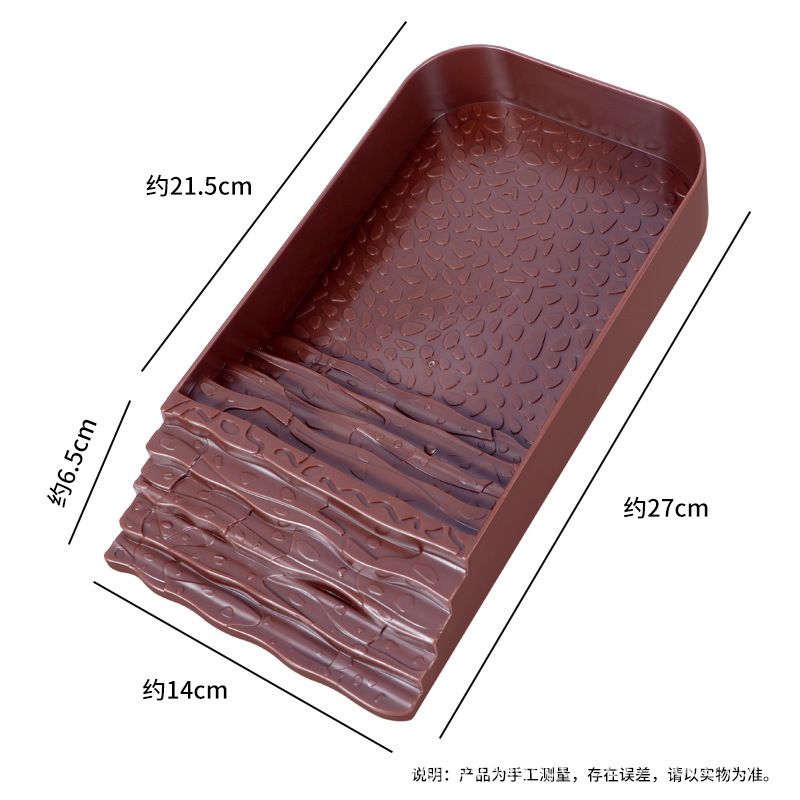 Turtle Bathtub, Land Tortoise, Reptile, Lizard, Step-like Climbing Ramp, Climbing Pet, Water Basin, Food Basin, Yellow-edged Semi-water Turtle Bathing_voghion.com