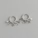 925 Sterling Silver Huggie Hoop Earrings With Dangling Moon And Star Charms PE61_voghion.com