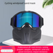 New Off-road Riding Detachable Motorcycle Goggles Face Shield_voghion.com