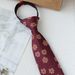 8CM Floral Muster Strap männer Nische High-end Anzug Hemd Zubehör Einfach Ziehen Lazy Tie Trend_voghion.com