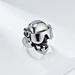 Gli occhiali possono oscillare il teschio di sigaro anello in acciaio inossidabile personalità di nicchia maschile indossare gioielli in acciaio al titanio_voghion.com