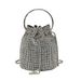 2022 Women's High-End Rhinestone Full Diamond Shiny Bucket Drawstring Stylish Versatile Handbag Crossbody Chain Bag_voghion.com