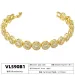 ZHUKOU Unisex Tennis Necklace 85mm Round CZ Stone Hip Hop Sparkle Chain Fashion Charm Jewellery VL590 VL591 250220_voghion.com