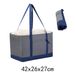Borsa termica pieghevole Oxford grande per la spesa con chiusura a coulisse, capacità 20 litri, perfetta per la spesa, picnic e gite in spiaggia._voghion.com