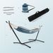 Portable Indoor Outdoor 2-Person Double Hammock Set With Stand And Carrying Cases_voghion.com