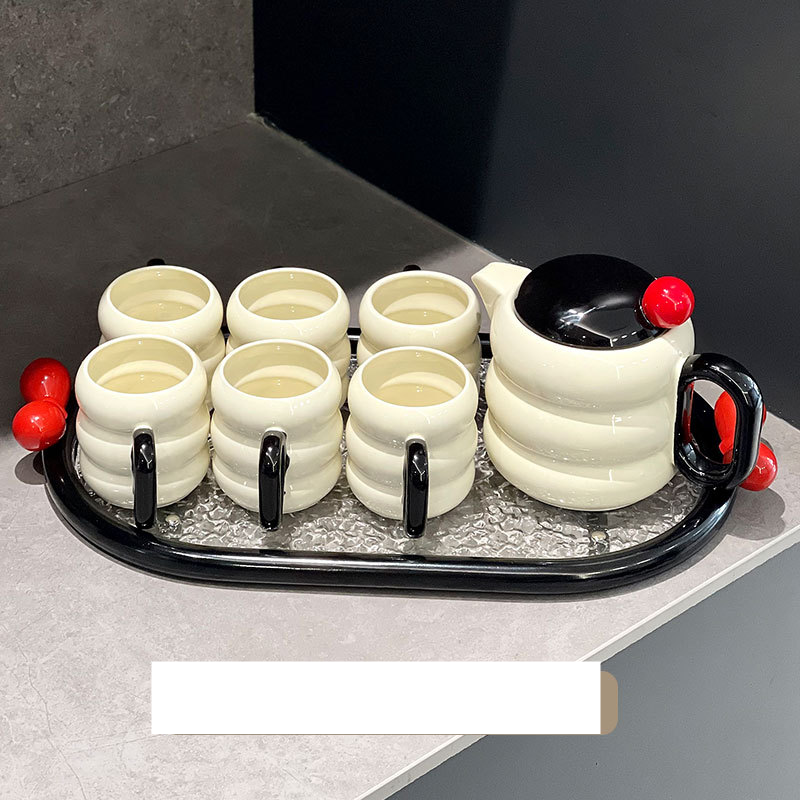 Grazioso set di bollitore in ceramica, grande capacità, resistente alle alte temperature, per acqua fredda, regalo di inaugurazione della casa_voghion.com
