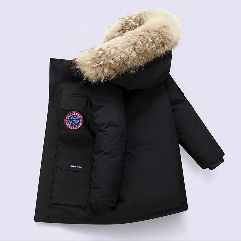 New Albert Goose 08 Children's Down Jacket Expedition Style Thick Windproof Winter Parka Parent Child Wear Children's_voghion.com