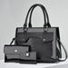Damenhandtasche Damentasche Design Helle Ledertasche Tasche Damentasche Dreiteiliges Set Tasche_voghion.com