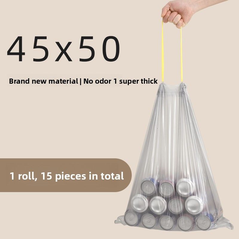Mutfak ve Ev Kullanımı İçin 20L Çöp Torbaları, Ekstra Kalın ve Büyük, 45x50x55x60x80 Plastik Torbalar, 12L 15L 30L_voghion.com