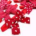Pet Tie Valentine's Day Red Polka Dot Plaid Striped Bow Tie, Dog Cat Grooming Accessories_voghion.com