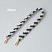Women's New Black And White Pearl Underarm Bag Fashion Phone Chain_voghion.com