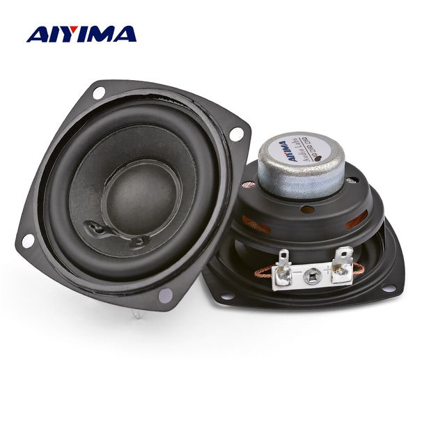 AIYIMA 2 pezzi 2,5 pollici portatile parla 4 Ohm 10 W 66 mm gamma completa audio parla bassi multimediali magnete al neodimio_voghion.com