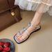 Sommer Nischendesign Flache Outdoor Römische Sandalen Fee Stil Damenschuhe Mode Hunderte_voghion.com